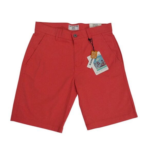 Mens Free Planet Coral Chino Shorts Size 28 Cotton/Spandex Blend, NWT. - Picture 4 of 6